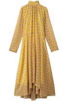 【ブラミンク/BLAMINK】のフラワープリントロングスリーブドレス 人気、トレンドファッション・服の通販 founy(ファニー) ファッション Fashion レディースファッション Fashion for Women ワンピース Dresses フォーマル・パーティードレス・結婚式用ドレス Elegant & Casual Dresses チュニック Tunic Tops & Dresses イエロー Yellow シアー Sheer, See-Through スリーブ Sleeve, Long Sleeve / Short Sleeve チュニック Tunic, Long Top ドレス Dress, One-Piece フレア Flare, Flared プリント Print, Printed Pattern 新作・新入荷 New Arrivals / New In thumbnail イエロー|ID: prp329100004768262 ipo3291000000034535663