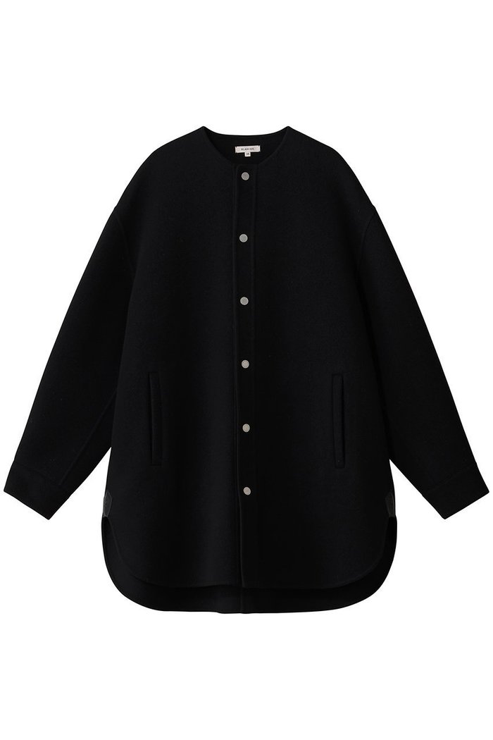 【ブラミンク/BLAMINK】のダブルフェイスノーカラーコート インテリア・キッズ・メンズ・レディースファッション・服の通販 founy(ファニー) https://founy.com/ ファッション Fashion レディースファッション Fashion for Women アウター Coat / Outerwear Collection コート・ロングコート・ピーコート Long Coats, Peacoats & More ショート Short, Short Length ダブル Double, Double-Breasted ドット Polka Dot, Dot Pattern フェイス Face, Facial Design 新作・新入荷 New Arrivals / New In A/W・秋冬 Autumn/Winter |ID: prp329100004768267 ipo3291000000034535691