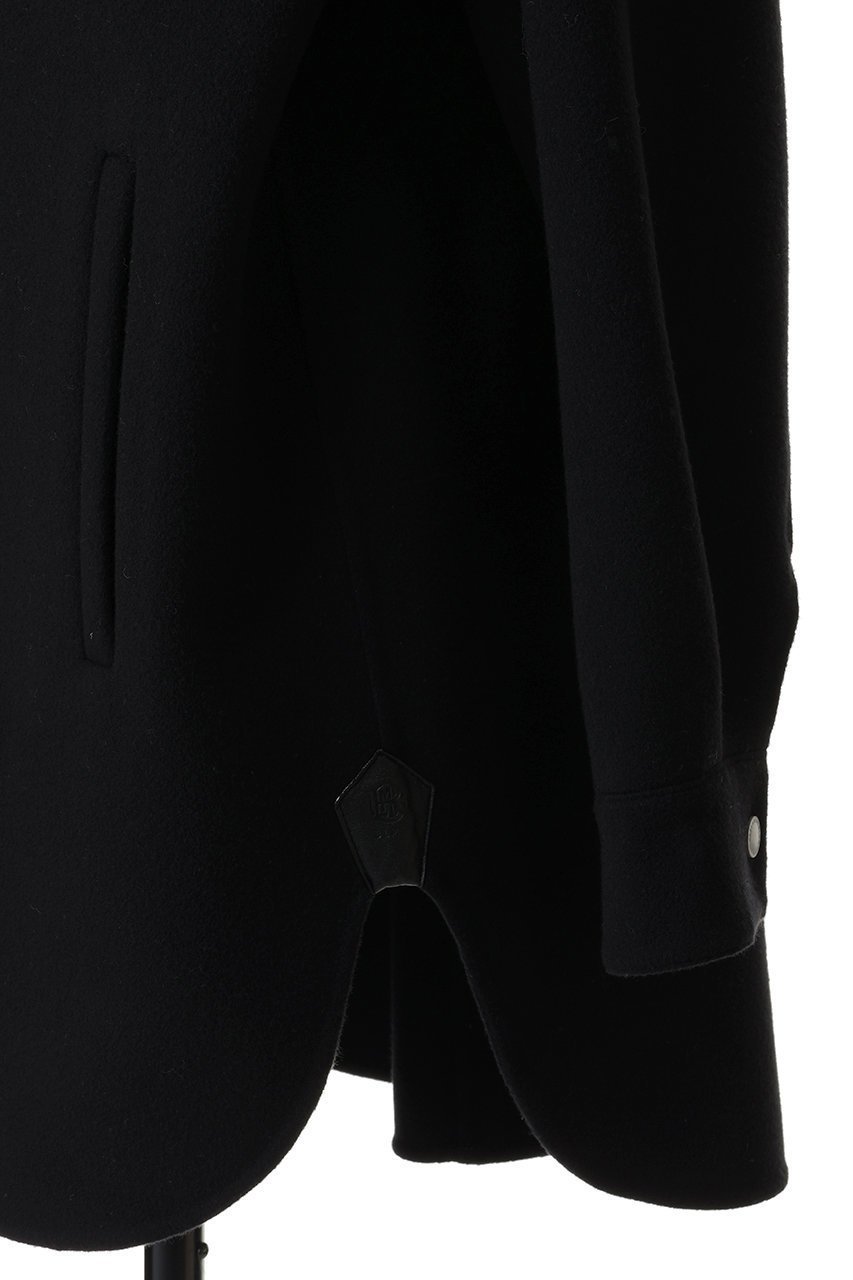 【ブラミンク/BLAMINK】のダブルフェイスノーカラーコート 人気、トレンドファッション・服の通販 founy(ファニー) 　ファッション　Fashion　レディースファッション　Fashion for Women　アウター　Coat / Outerwear Collection　コート・ロングコート・ピーコート　Long Coats, Peacoats & More　ショート　Short, Short Length　ダブル　Double, Double-Breasted　ドット　Polka Dot, Dot Pattern　フェイス　Face, Facial Design　A/W・秋冬　Autumn/Winter　other-6|ID: prp329100004768267 ipo3291000000035360236