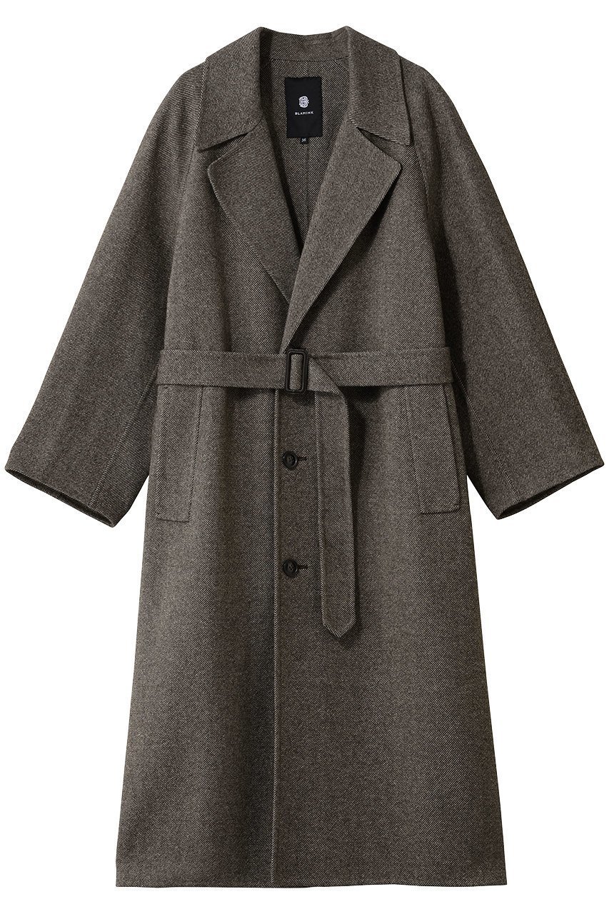 【ブラミンク/BLAMINK】のダブルフェイスベルテッドコート インテリア・キッズ・メンズ・レディースファッション・服の通販 founy(ファニー) ファッション Fashion レディースファッション Fashion for Women アウター Coat / Outerwear Collection コート・ロングコート・ピーコート Long Coats, Peacoats & More クラシカル Classical, Vintage-Inspired ロング Long, Long-Length エレガント 上品 Elegant 新作・新入荷 New Arrivals / New In ダークブラウン|ID: prp329100004768268 ipo3291000000034535702