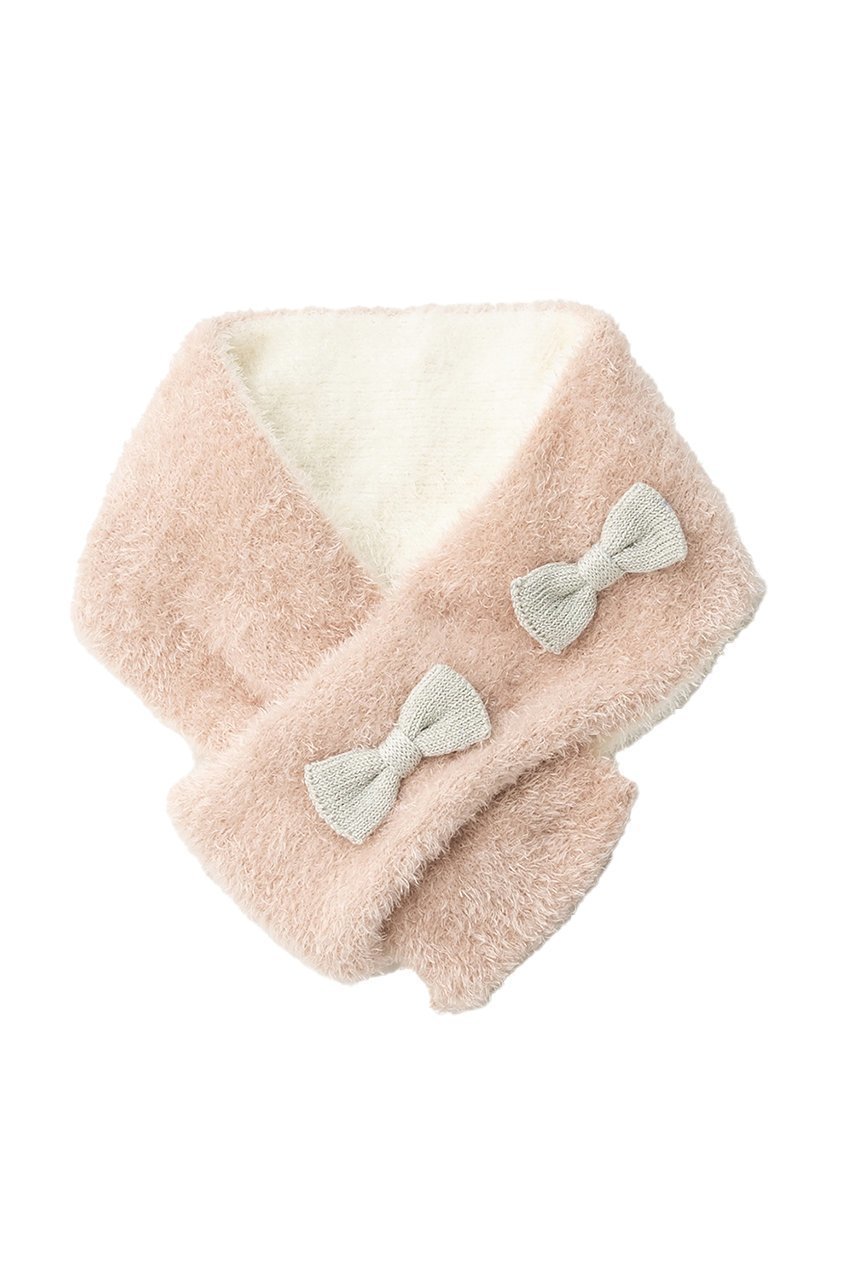 【ポプキンズ/POMPKINS / KIDS】の【KIDS】フェザーモールマフラー インテリア・キッズ・メンズ・レディースファッション・服の通販 founy(ファニー) 　ファッション　Fashion　キッズファッション　Fashion for Kids　フェザー　Feather, Feather Detail　マフラー　Scarf, Muffler　リボン　Ribbon, Bow　冬　Winter / This Winter　ピンク|ID: prp329100004768276 ipo3291000000036192093