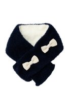 【ポプキンズ/POMPKINS / KIDS】の【KIDS】フェザーモールマフラー ネイビー|ID:prp329100004768276