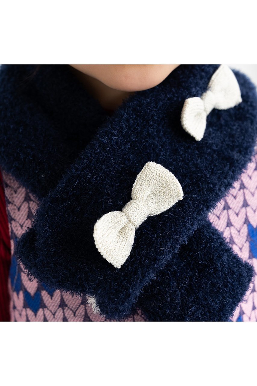 【ポプキンズ/POMPKINS / KIDS】の【KIDS】フェザーモールマフラー 人気、トレンドファッション・服の通販 founy(ファニー) 　ファッション　Fashion　キッズファッション　Fashion for Kids　フェザー　Feather, Feather Detail　マフラー　Scarf, Muffler　リボン　Ribbon, Bow　冬　Winter / This Winter　other-7|ID: prp329100004768276 ipo3291000000036192100