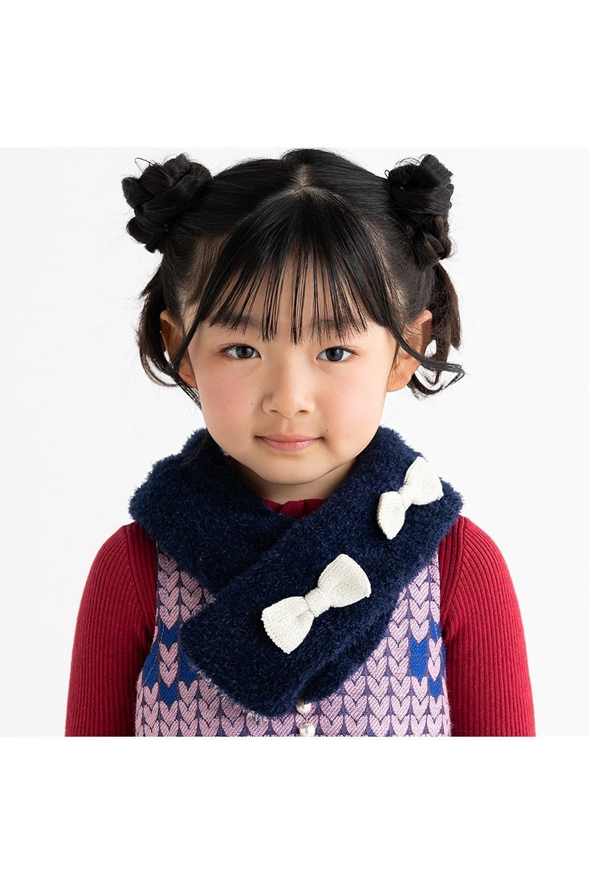 【ポプキンズ/POMPKINS / KIDS】の【KIDS】フェザーモールマフラー 人気、トレンドファッション・服の通販 founy(ファニー) 　ファッション　Fashion　キッズファッション　Fashion for Kids　フェザー　Feather, Feather Detail　マフラー　Scarf, Muffler　リボン　Ribbon, Bow　冬　Winter / This Winter　other-8|ID: prp329100004768276 ipo3291000000036192101