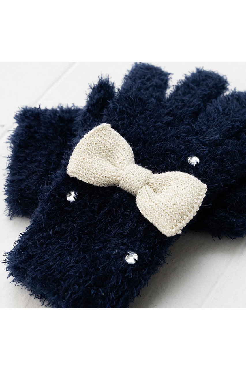 【ポプキンズ/POMPKINS / KIDS】の【KIDS】フェザーモール手袋 人気、トレンドファッション・服の通販 founy(ファニー) 　ファッション　Fashion　キッズファッション　Fashion for Kids　ビジュー　Bijou, Jewel-like Accent　フィット　Fit, Slim Fit　フェザー　Feather, Feather Detail　リボン　Ribbon, Bow　冬　Winter / This Winter　新作・新入荷　New Arrivals / New In　other-3|ID: prp329100004768277 ipo3291000000034535780