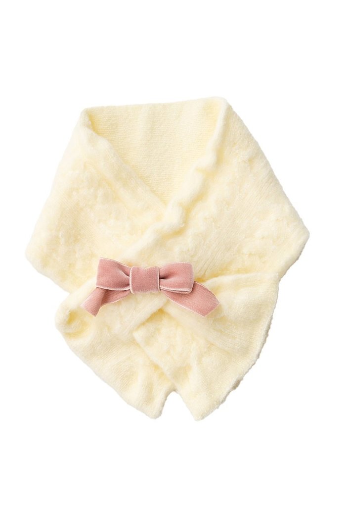 【ポプキンズ/POMPKINS / KIDS】の【KIDS】リボン付きマフラー インテリア・キッズ・メンズ・レディースファッション・服の通販 founy(ファニー) https://founy.com/ ファッション Fashion キッズファッション Fashion for Kids マフラー Scarf, Muffler リボン Ribbon, Bow エレガント 上品 Elegant 冬 Winter / This Winter |ID: prp329100004768278 ipo3291000000036192102
