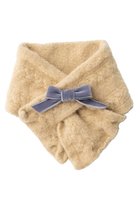 【ポプキンズ/POMPKINS / KIDS】の【KIDS】リボン付きマフラー ベージュ|ID:prp329100004768278