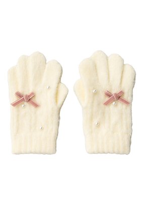 【ポプキンズ/POMPKINS / KIDS】 【KIDS】リボン手袋人気、トレンドファッション・服の通販 founy(ファニー) ファッション Fashion キッズファッション Fashion for Kids パール Pearl, Pearl Accent リボン Ribbon, Bow 冬 Winter / This Winter 新作・新入荷 New Arrivals / New In |ID:prp329100004768279
