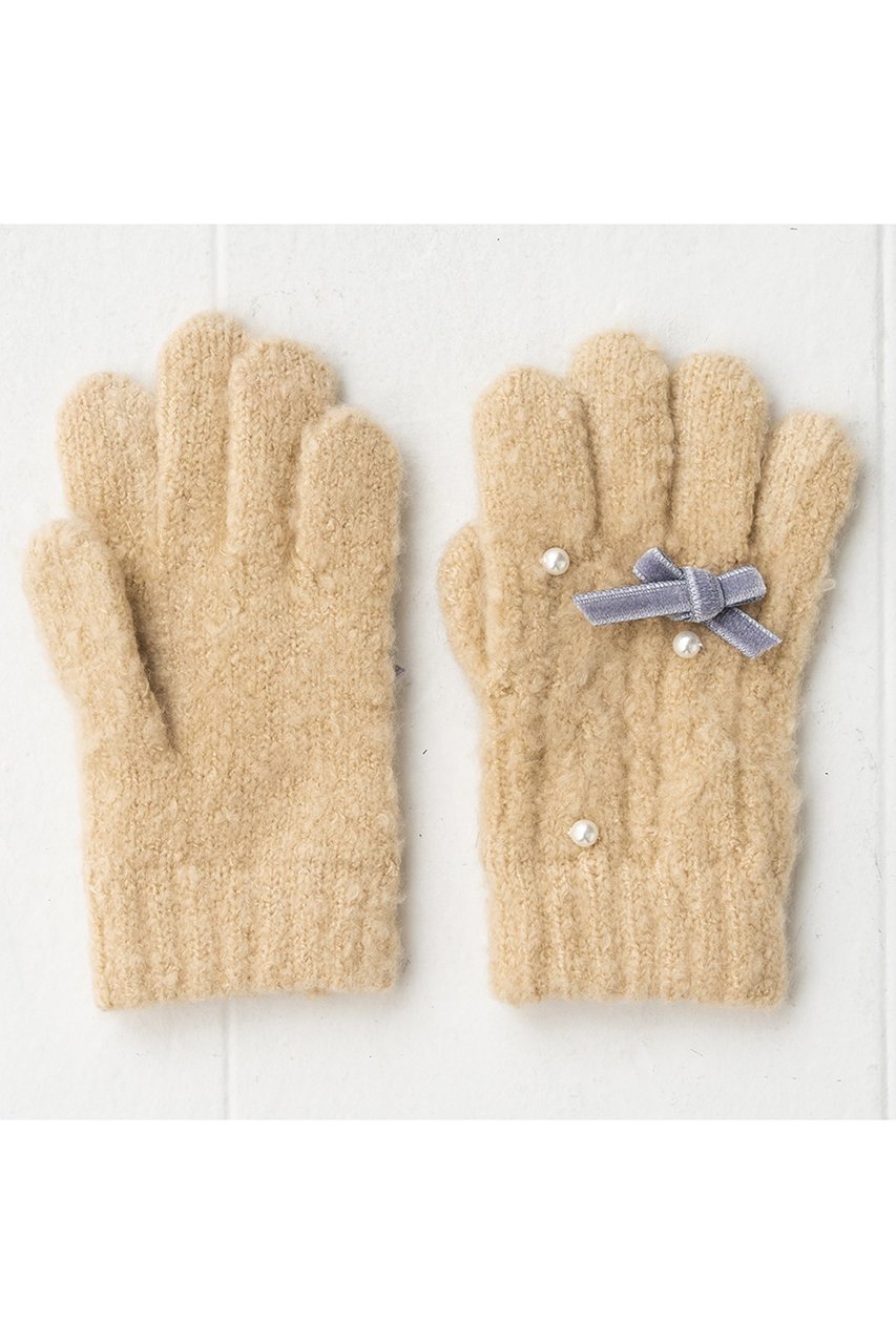 【ポプキンズ/POMPKINS / KIDS】の【KIDS】リボン手袋 人気、トレンドファッション・服の通販 founy(ファニー) 　ファッション　Fashion　キッズファッション　Fashion for Kids　パール　Pearl, Pearl Accent　リボン　Ribbon, Bow　冬　Winter / This Winter　新作・新入荷　New Arrivals / New In　other-3|ID: prp329100004768279 ipo3291000000034535804