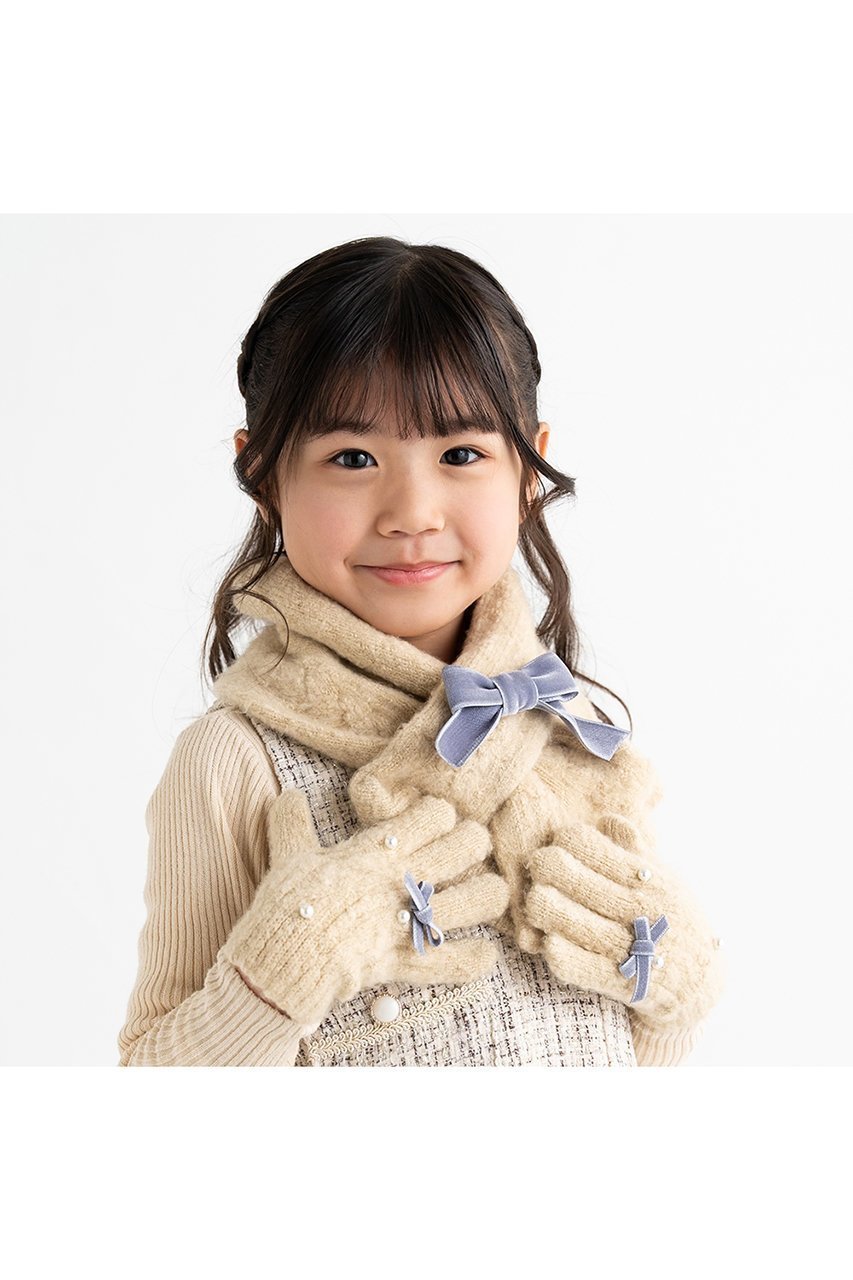 【ポプキンズ/POMPKINS / KIDS】の【KIDS】リボン手袋 人気、トレンドファッション・服の通販 founy(ファニー) 　ファッション　Fashion　キッズファッション　Fashion for Kids　パール　Pearl, Pearl Accent　リボン　Ribbon, Bow　冬　Winter / This Winter　新作・新入荷　New Arrivals / New In　other-8|ID: prp329100004768279 ipo3291000000034535813