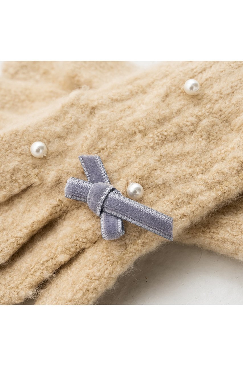 【ポプキンズ/POMPKINS / KIDS】の【KIDS】リボン手袋 人気、トレンドファッション・服の通販 founy(ファニー) 　ファッション　Fashion　キッズファッション　Fashion for Kids　パール　Pearl, Pearl Accent　リボン　Ribbon, Bow　冬　Winter / This Winter　other-4|ID: prp329100004768279 ipo3291000000036192116