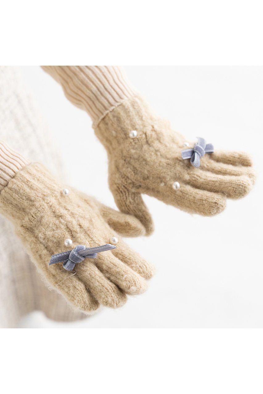 【ポプキンズ/POMPKINS / KIDS】の【KIDS】リボン手袋 人気、トレンドファッション・服の通販 founy(ファニー) 　ファッション　Fashion　キッズファッション　Fashion for Kids　パール　Pearl, Pearl Accent　リボン　Ribbon, Bow　冬　Winter / This Winter　other-5|ID: prp329100004768279 ipo3291000000036192117