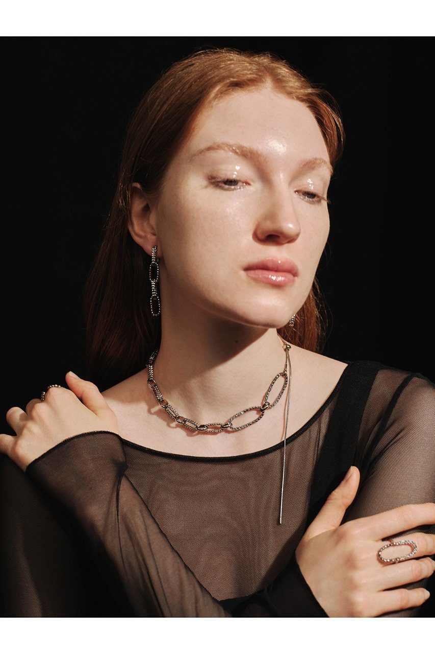 【アデル ビジュー/ADER bijoux】のCUTSTEEL sparkle ショートネックレス 人気、トレンドファッション・服の通販 founy(ファニー) 　ファッション　Fashion　レディースファッション　Fashion for Women　ジュエリー　Jewelry　ネックレス　Necklaces & Pendants　ショート　Short, Short Length　シンプル　Simple, Minimal　スタイリッシュ　Stylish, Fashionable　チェーン　Chain, Chain Strap　デコルテ　Décolleté, Neckline　ネックレス　Necklace, Pendant Necklace　モチーフ　Motif, Design Theme　other-5|ID: prp329100004769219 ipo3291000000034605002