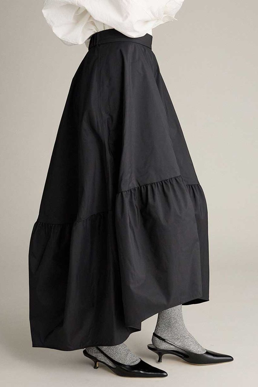 【ブリル/BRILL】のバルーンキリカエスカート 人気、トレンドファッション・服の通販 founy(ファニー) ファッション Fashion レディースファッション Fashion for Women スカート Skirts ロングスカート Long Skirts / Maxi & Midi Skirts ギャザー Gathered, Ruffled タフタ Taffeta, Structured Fabric ダブル Double, Double-Breasted ロング Long, Long-Length other-2|ID: prp329100004769224 ipo3291000000035626345