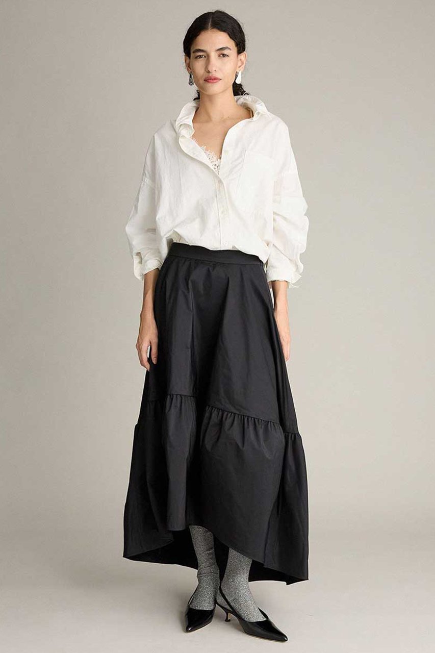 【ブリル/BRILL】のバルーンキリカエスカート 人気、トレンドファッション・服の通販 founy(ファニー) 　ファッション　Fashion　レディースファッション　Fashion for Women　スカート　Skirts　ロングスカート　Long Skirts / Maxi & Midi Skirts　ギャザー　Gathered, Ruffled　タフタ　Taffeta, Structured Fabric　ダブル　Double, Double-Breasted　ロング　Long, Long-Length　other-5|ID: prp329100004769224 ipo3291000000036503219