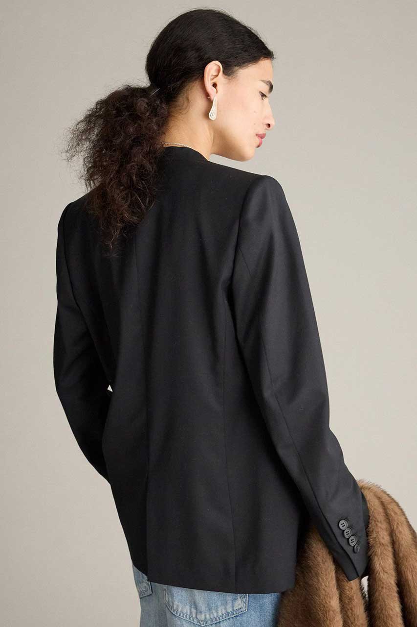 【ブリル/BRILL】のウールノーカラージャケット 人気、トレンドファッション・服の通販 founy(ファニー) ファッション Fashion レディースファッション Fashion for Women アウター Coat / Outerwear Collection レディースジャケット・軽アウター Jackets ノーカラージャケット / シンプル上品コーデ Collarless Jackets おすすめ Recommended / Our Picks シンプル Simple, Minimal ジャケット Jacket, Outerwear ストレッチ Stretch, Stretchy Fabric ツイル Twist, Twisted Detail エレガント 上品 Elegant 人気 Popular, Best Seller 新作・新入荷 New Arrivals / New In other-3|ID: prp329100004769225 ipo3291000000034543664