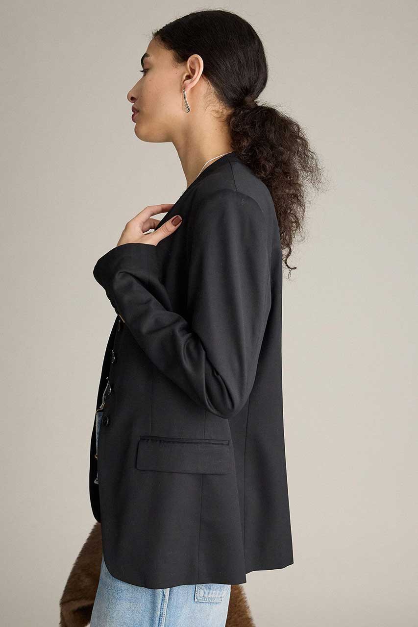 【ブリル/BRILL】のウールノーカラージャケット 人気、トレンドファッション・服の通販 founy(ファニー) ファッション Fashion レディースファッション Fashion for Women アウター Coat / Outerwear Collection レディースジャケット・軽アウター Jackets ノーカラージャケット / シンプル上品コーデ Collarless Jackets おすすめ Recommended / Our Picks シンプル Simple, Minimal ジャケット Jacket, Outerwear ストレッチ Stretch, Stretchy Fabric ツイル Twist, Twisted Detail エレガント 上品 Elegant 人気 Popular, Best Seller 新作・新入荷 New Arrivals / New In other-4|ID: prp329100004769225 ipo3291000000034543665