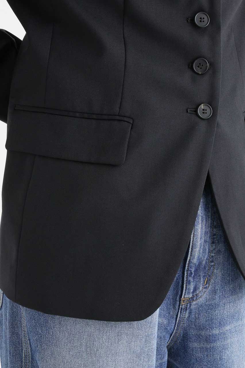 【ブリル/BRILL】のウールノーカラージャケット 人気、トレンドファッション・服の通販 founy(ファニー) 　ファッション　Fashion　レディースファッション　Fashion for Women　アウター　Coat / Outerwear Collection　レディースジャケット・軽アウター　Jackets　ノーカラージャケット / シンプル上品コーデ　Collarless Jackets　おすすめ　Recommended / Our Picks　シンプル　Simple, Minimal　ジャケット　Jacket, Outerwear　ストレッチ　Stretch, Stretchy Fabric　ツイル　Twist, Twisted Detail　エレガント 上品　Elegant　人気　Popular, Best Seller　other-6|ID: prp329100004769225 ipo3291000000035771826