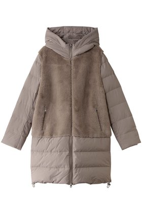 【リナージオ/LIGNAGGIO】 ミンク風ダウンコート フード付き人気、トレンドファッション・服の通販 founy(ファニー) ファッション Fashion レディースファッション Fashion for Women アウター Coat / Outerwear Collection コート・ロングコート・ピーコート Long Coats, Peacoats & More ダウンジャケット・軽量ダウン Warm & Lightweight Down Jackets エレガント 上品 Elegant ダウン Down, Puffer ドローコード Drawcord, Drawstring Cord ファブリック Fabric, Textile 再入荷 Restock / Back in Stock 冬 Winter / This Winter |ID:prp329100004769226