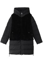 【リナージオ/LIGNAGGIO】のミンク風ダウンコート フード付き ブラック|ID: prp329100004769226 ipo3291000000034543672