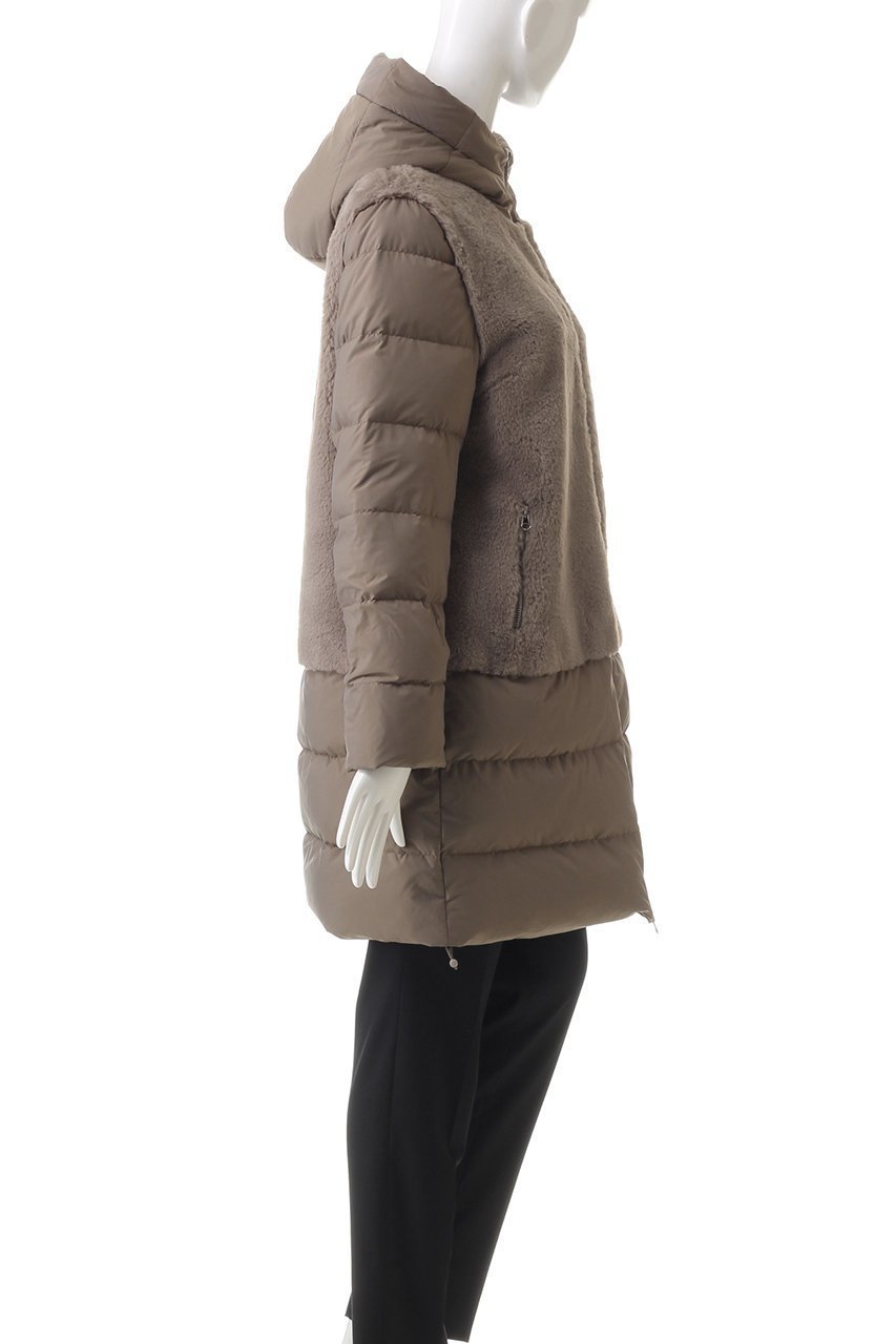 【リナージオ/LIGNAGGIO】のミンク風ダウンコート フード付き 人気、トレンドファッション・服の通販 founy(ファニー) 　ファッション　Fashion　レディースファッション　Fashion for Women　アウター　Coat / Outerwear Collection　コート・ロングコート・ピーコート　Long Coats, Peacoats & More　ダウンジャケット・軽量ダウン　Warm & Lightweight Down Jackets　エレガント 上品　Elegant　ダウン　Down, Puffer　ドローコード　Drawcord, Drawstring Cord　ファブリック　Fabric, Textile　再入荷　Restock / Back in Stock　冬　Winter / This Winter　other-3|ID: prp329100004769226 ipo3291000000035771832