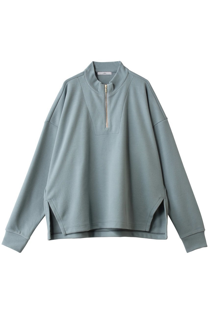 【ジュリエ/Julier】のブラッシュメルトンプルオーバー インテリア・キッズ・メンズ・レディースファッション・服の通販 founy(ファニー) 　ファッション　Fashion　レディースファッション　Fashion for Women　トップス・カットソー　Cut & Sew Tops　カジュアルプルオーバー・ニットトップス　Pullovers & Knit Tops / Casual Pullovers　スポーツウェア　Functional & Stylish Sportswear　スポーツ トップス　Athletic Tops / Workout Tops / Training Shirts　スポーツ　Sports, Activewear　スリット　Slit, Slit Detail　スリーブ　Sleeve, Long Sleeve / Short Sleeve　メルトン　Melton, Heavy Wool　ロング　Long, Long-Length　A/W・秋冬　Autumn/Winter　ミントグリーン|ID: prp329100004769228 ipo3291000000035771874