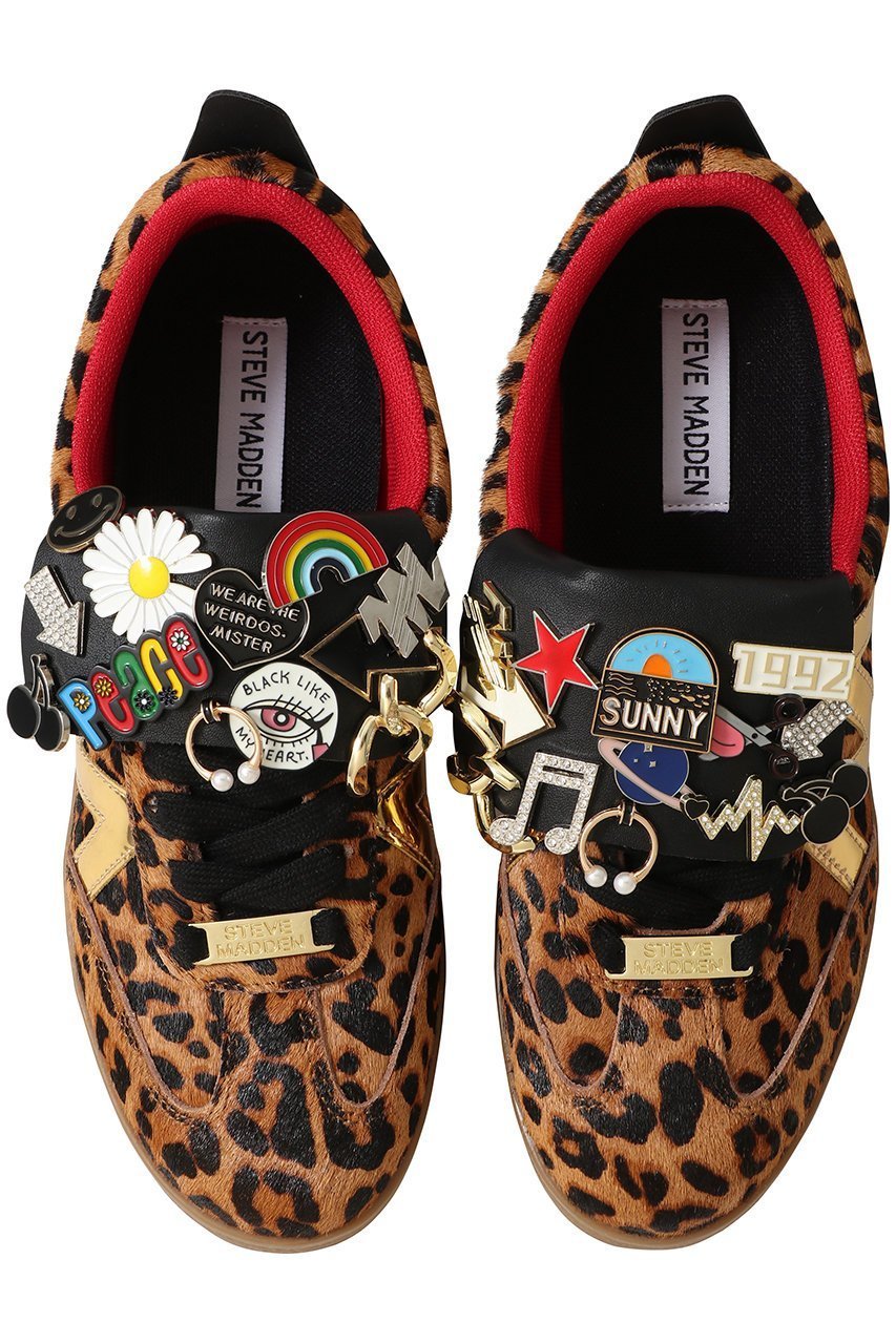 【スティーブマデン/STEVE MADDEN】のDIVULGE-L バッジ付レオパードスニーカー 人気、トレンドファッション・服の通販 founy(ファニー) 　ファッション　Fashion　レディースファッション　Fashion for Women　スニーカー　Sneakers, Trainers　レオパード　Leopard, Animal Print　other-2|ID: prp329100004769237 ipo3291000000035771942
