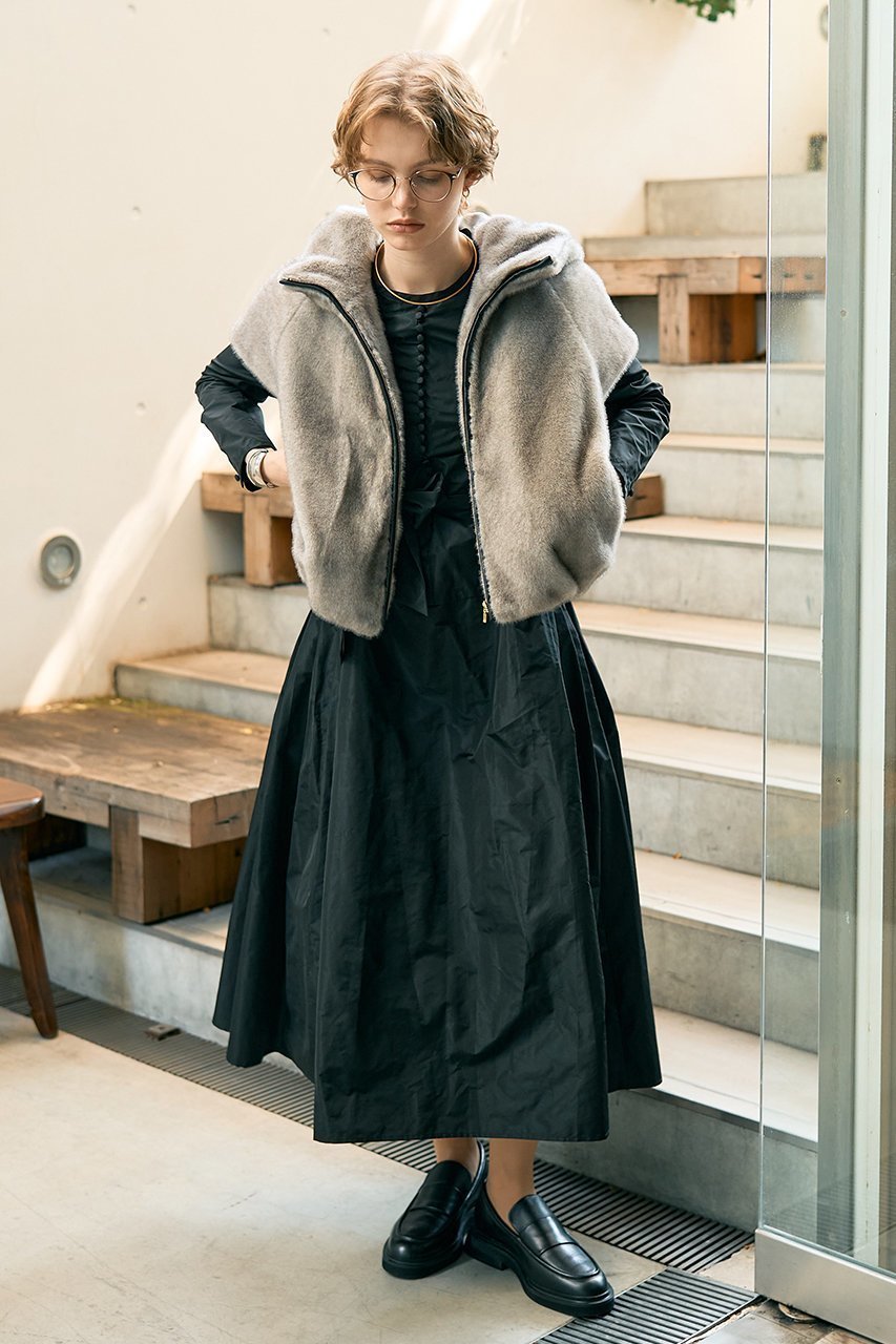 【デザイン ワークス/DESIGN WORKS】のフィット&フレアタフタワンピース 人気、トレンドファッション・服の通販 founy(ファニー) 　ファッション　Fashion　レディースファッション　Fashion for Women　ワンピース　Dresses　チュニック　Tunic Tops & Dresses　おすすめ　Recommended / Our Picks　アクセサリー　Fashion Accessories　エレガント 上品　Elegant　カーディガン　Cardigan, Knitwear　クラシカル　Classical, Vintage-Inspired　シューズ　Shoes, Footwear　タフタ　Taffeta, Structured Fabric　ダウン　Down, Puffer　チュニック　Tunic, Long Top　バランス　Balance, Style Balance　パール　Pearl, Pearl Accent　フィット　Fit, Slim Fit　フラット　Flat, Flat Shoes　リボン　Ribbon, Bow　ロング　Long, Long-Length　新作・新入荷　New Arrivals / New In　other-6|ID: prp329100004769239 ipo3291000000034543791