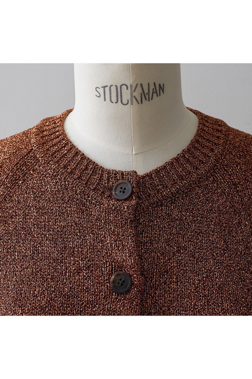 【デザイン ワークス/DESIGN WORKS】のラメクルーネックカーディガン 人気、トレンドファッション・服の通販 founy(ファニー) 　ファッション　Fashion　レディースファッション　Fashion for Women　トップス・カットソー　Cut & Sew Tops　ニット　Knit Tops & Sweaters　カーディガン・羽織り　Layered Style Cardigans　おすすめ　Recommended / Our Picks　アクセサリー　Fashion Accessories　オケージョン　Occasion Wear　カーディガン　Cardigan, Knitwear　コンパクト　Compact, Small Size　デニム　Denim, Jeans Material　エレガント 上品　Elegant　新作・新入荷　New Arrivals / New In　other-4|ID: prp329100004769240 ipo3291000000034543798