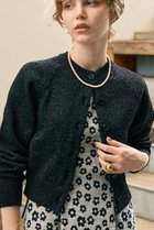 【デザイン ワークス/DESIGN WORKS】のラメクルーネックカーディガン ブラック|ID: prp329100004769240 ipo3291000000036077062