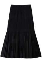 【デパリエ/DEPAREILLE】のオーガンジーティアードプリーツスカート ブラック|ID: prp329100004769241 ipo3291000000034543806