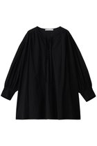 【プレインピープル/PLAIN PEOPLE】のコットンボイルガーゼタンブラースモックブラウス ブラック|ID:prp329100004769243