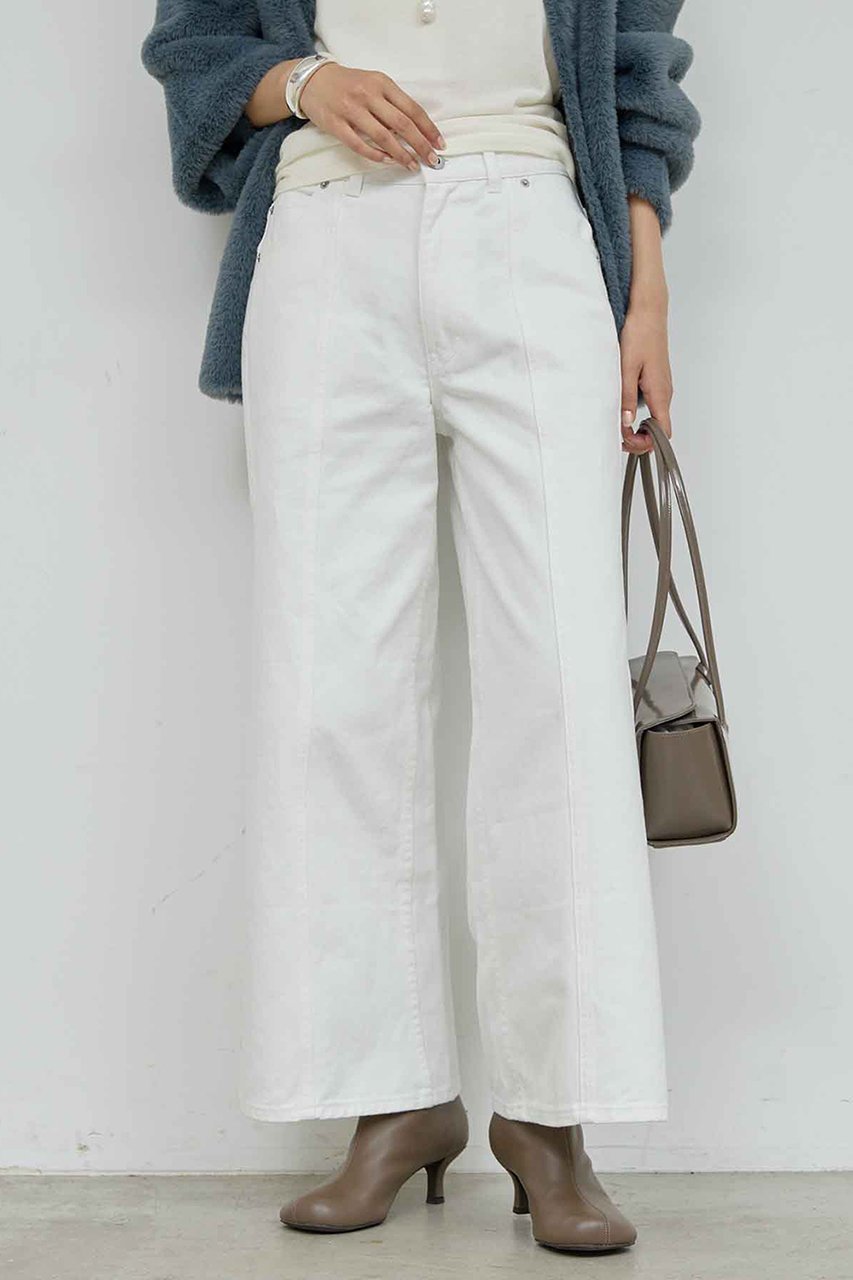 【ガリャルダガランテ/GALLARDAGALANTE】のセンタースウィッチデニム 人気、トレンドファッション・服の通販 founy(ファニー) ファッション Fashion レディースファッション Fashion for Women パンツ Pants & Trousers デニムパンツ・ジーンズ・美脚デニム Denim Jeans & Pants スタイリッシュ Stylish, Fashionable デニム Denim, Jeans Material バランス Balance, Style Balance リラックス Relax, Relaxed Fit ワイド Wide, Wide Fit エレガント 上品 Elegant 新作・新入荷 New Arrivals / New In other-1|ID: prp329100004769245 ipo3291000000034543834