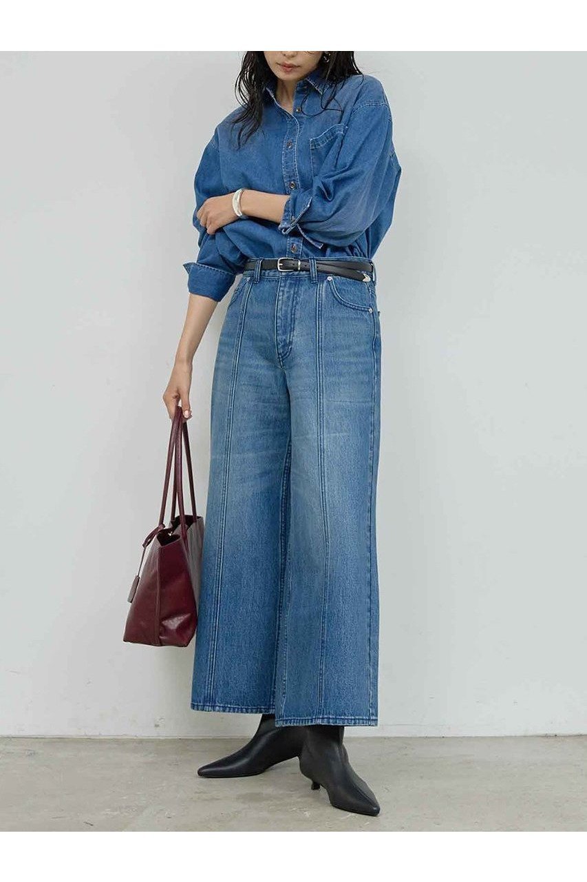 【ガリャルダガランテ/GALLARDAGALANTE】のセンタースウィッチデニム 人気、トレンドファッション・服の通販 founy(ファニー) ファッション Fashion レディースファッション Fashion for Women パンツ Pants & Trousers デニムパンツ・ジーンズ・美脚デニム Denim Jeans & Pants スタイリッシュ Stylish, Fashionable デニム Denim, Jeans Material バランス Balance, Style Balance リラックス Relax, Relaxed Fit ワイド Wide, Wide Fit エレガント 上品 Elegant 新作・新入荷 New Arrivals / New In other-2|ID: prp329100004769245 ipo3291000000034543837