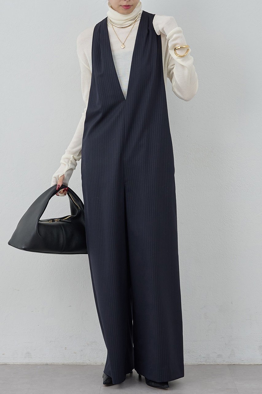 【ガリャルダガランテ/GALLARDAGALANTE】の梳毛オールインワン インテリア・キッズ・メンズ・レディースファッション・服の通販 founy(ファニー) ファッション Fashion レディースファッション Fashion for Women パンツ Pants & Trousers インナー Innerwear サイドジップ Side Zip, Side Zipper スタイリッシュ Stylish, Fashionable エレガント 上品 Elegant 新作・新入荷 New Arrivals / New In 楽ちん Easy Fit, Comfortable ネイビー|ID: prp329100004769246 ipo3291000000034543850