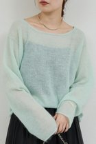 【ガリャルダガランテ/GALLARDAGALANTE】のシアーモヘアプルオーバー ミント|ID: prp329100004769250 ipo3291000000034543893