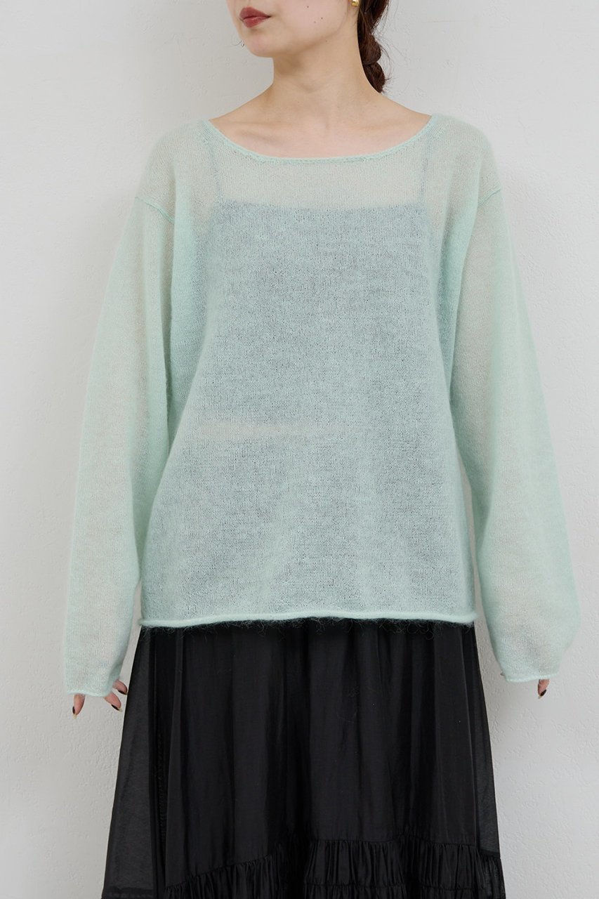 【ガリャルダガランテ/GALLARDAGALANTE】のシアーモヘアプルオーバー 人気、トレンドファッション・服の通販 founy(ファニー) 　ファッション　Fashion　レディースファッション　Fashion for Women　トップス・カットソー　Cut & Sew Tops　ニット　Knit Tops & Sweaters　カジュアルプルオーバー・ニットトップス　Pullovers & Knit Tops / Casual Pullovers　シアー　Sheer, See-Through　新作・新入荷　New Arrivals / New In　other-8|ID: prp329100004769250 ipo3291000000034543904