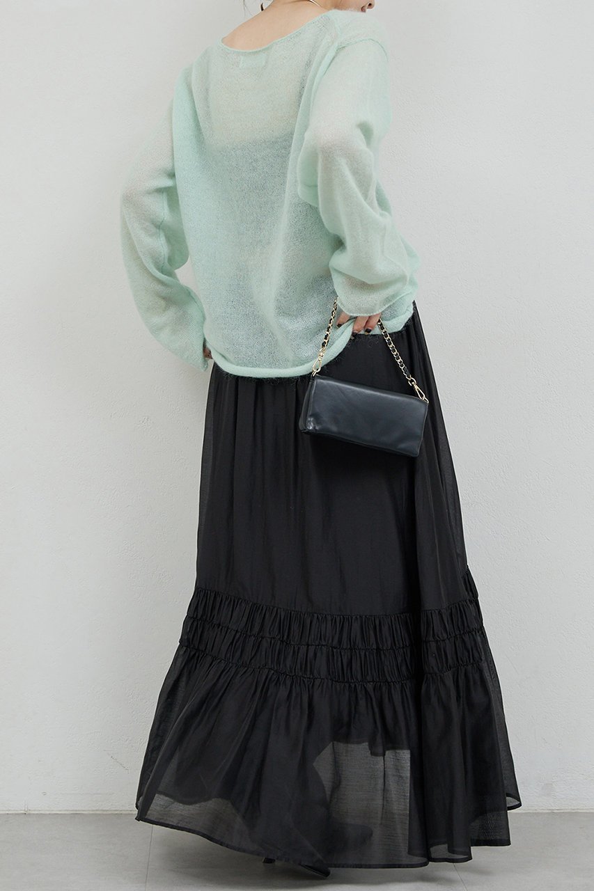 【ガリャルダガランテ/GALLARDAGALANTE】のシアーモヘアプルオーバー 人気、トレンドファッション・服の通販 founy(ファニー) 　ファッション　Fashion　レディースファッション　Fashion for Women　トップス・カットソー　Cut & Sew Tops　ニット　Knit Tops & Sweaters　カジュアルプルオーバー・ニットトップス　Pullovers & Knit Tops / Casual Pullovers　シアー　Sheer, See-Through　再入荷　Restock / Back in Stock　other-4|ID: prp329100004769250 ipo3291000000035772024