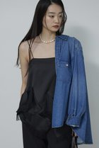 【ガリャルダガランテ/GALLARDAGALANTE】のフリンジサテンキャミ ブラック|ID: prp329100004769251 ipo3291000000034543908