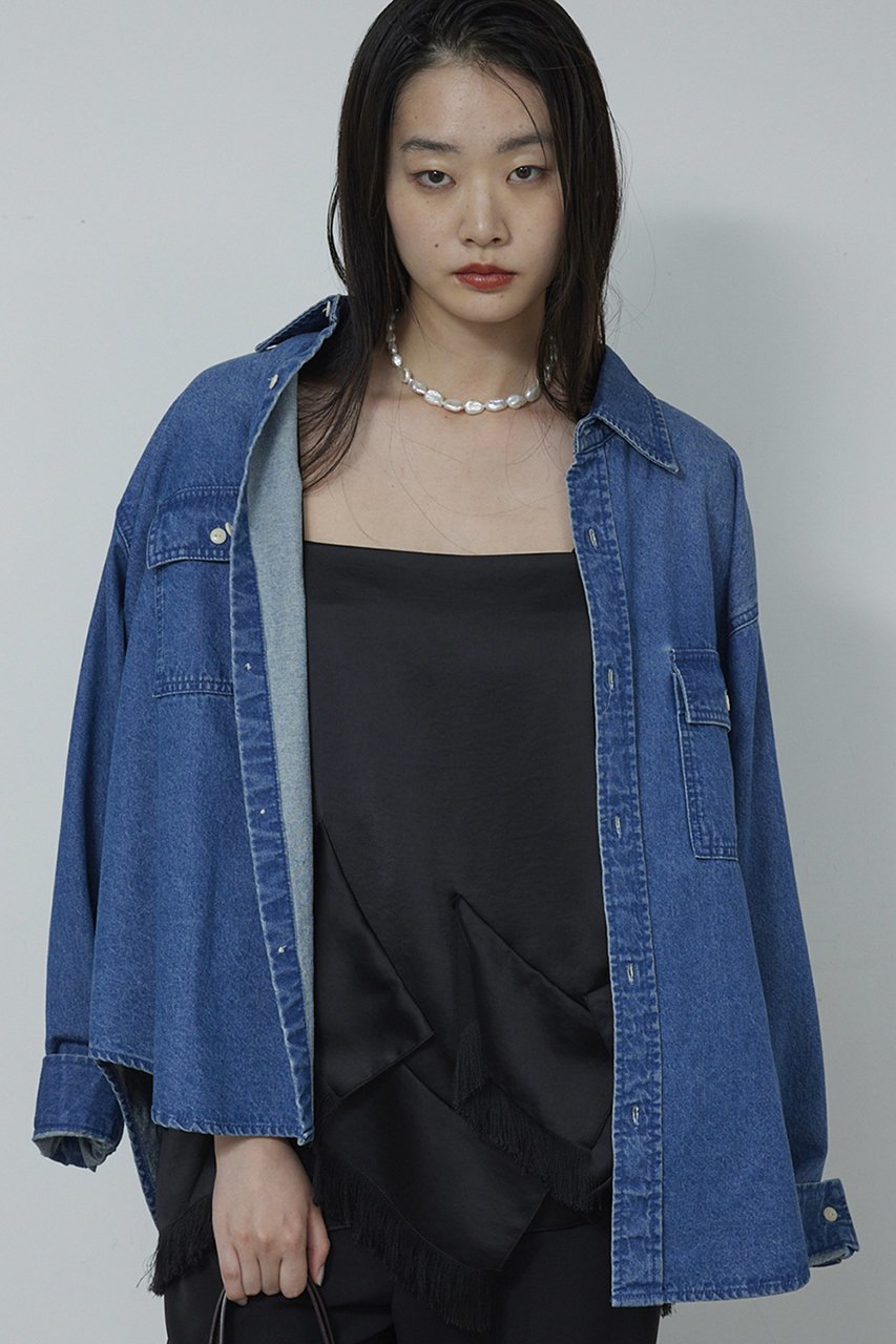 【ガリャルダガランテ/GALLARDAGALANTE】のフリンジサテンキャミ 人気、トレンドファッション・服の通販 founy(ファニー) ファッション Fashion レディースファッション Fashion for Women トップス・カットソー Cut & Sew Tops キャミソール&ノースリーブ Camisoles & Sleeveless Tops シャツ・ブラウス・オフィスカジュアル Elegant Blouses & Button-Ups ロングTシャツ・Tシャツ Longline T-Shirts & Tees カットソー・ベーシックTシャツ Cut-and-Sewn Tops / Stretch Tees & Basics キャミソール Camisole, Spaghetti Strap Top サテン Satin, Glossy Fabric タンク Tank Top, Sleeveless Top デニム Denim, Jeans Material フリル Frill, Ruffle エレガント 上品 Elegant 新作・新入荷 New Arrivals / New In other-5|ID: prp329100004769251 ipo3291000000034543915