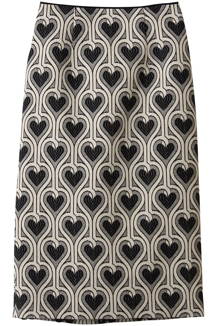 【アルアバイル/allureville】の【Loulou Willoughby】NEONハートJQタイトスカート インテリア・キッズ・メンズ・レディースファッション・服の通販 founy(ファニー) https://founy.com/ ファッション Fashion レディースファッション Fashion for Women スカート Skirts ジャカード／ジャガード Jacquard, Woven Pattern タイトスカート Pencil Skirt, Tight Skirt モノトーン Monotone, Black and White ロング Long, Long-Length |ID: prp329100004769255 ipo3291000000036077131