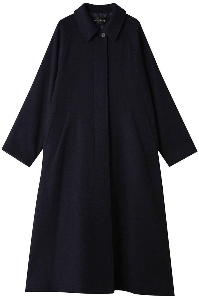 【ミズイロ インド/mizuiro ind】のwool blend balmacaan coat コート インテリア・キッズ・メンズ・レディースファッション・服の通販 founy(ファニー) https://founy.com/ ファッション Fashion レディースファッション Fashion for Women アウター Coat / Outerwear Collection コート・ロングコート・ピーコート Long Coats, Peacoats & More ハイネック High Neck, Mock Neck フロント Front, Front Design ロング Long, Long-Length エレガント 上品 Elegant 新作・新入荷 New Arrivals / New In |ID: prp329100004769256 ipo3291000000034543950