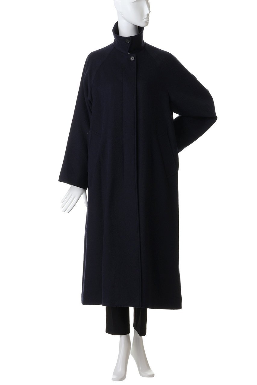 【ミズイロ インド/mizuiro ind】のwool blend balmacaan coat コート 人気、トレンドファッション・服の通販 founy(ファニー) 　ファッション　Fashion　レディースファッション　Fashion for Women　アウター　Coat / Outerwear Collection　コート・ロングコート・ピーコート　Long Coats, Peacoats & More　ハイネック　High Neck, Mock Neck　フロント　Front, Front Design　ロング　Long, Long-Length　エレガント 上品　Elegant　新作・新入荷　New Arrivals / New In　other-7|ID: prp329100004769256 ipo3291000000034543963