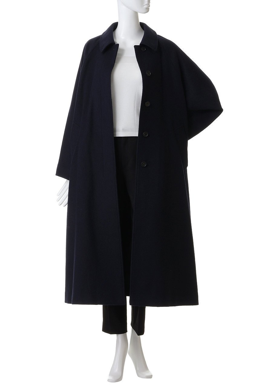 【ミズイロ インド/mizuiro ind】のwool blend balmacaan coat コート 人気、トレンドファッション・服の通販 founy(ファニー) 　ファッション　Fashion　レディースファッション　Fashion for Women　アウター　Coat / Outerwear Collection　コート・ロングコート・ピーコート　Long Coats, Peacoats & More　ハイネック　High Neck, Mock Neck　フロント　Front, Front Design　ロング　Long, Long-Length　エレガント 上品　Elegant　新作・新入荷　New Arrivals / New In　other-8|ID: prp329100004769256 ipo3291000000034543964