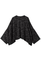 【ミズイロ インド/mizuiro ind】のflower print wide P/O プルオーバー black|ID: prp329100004769258 ipo3291000000034543994