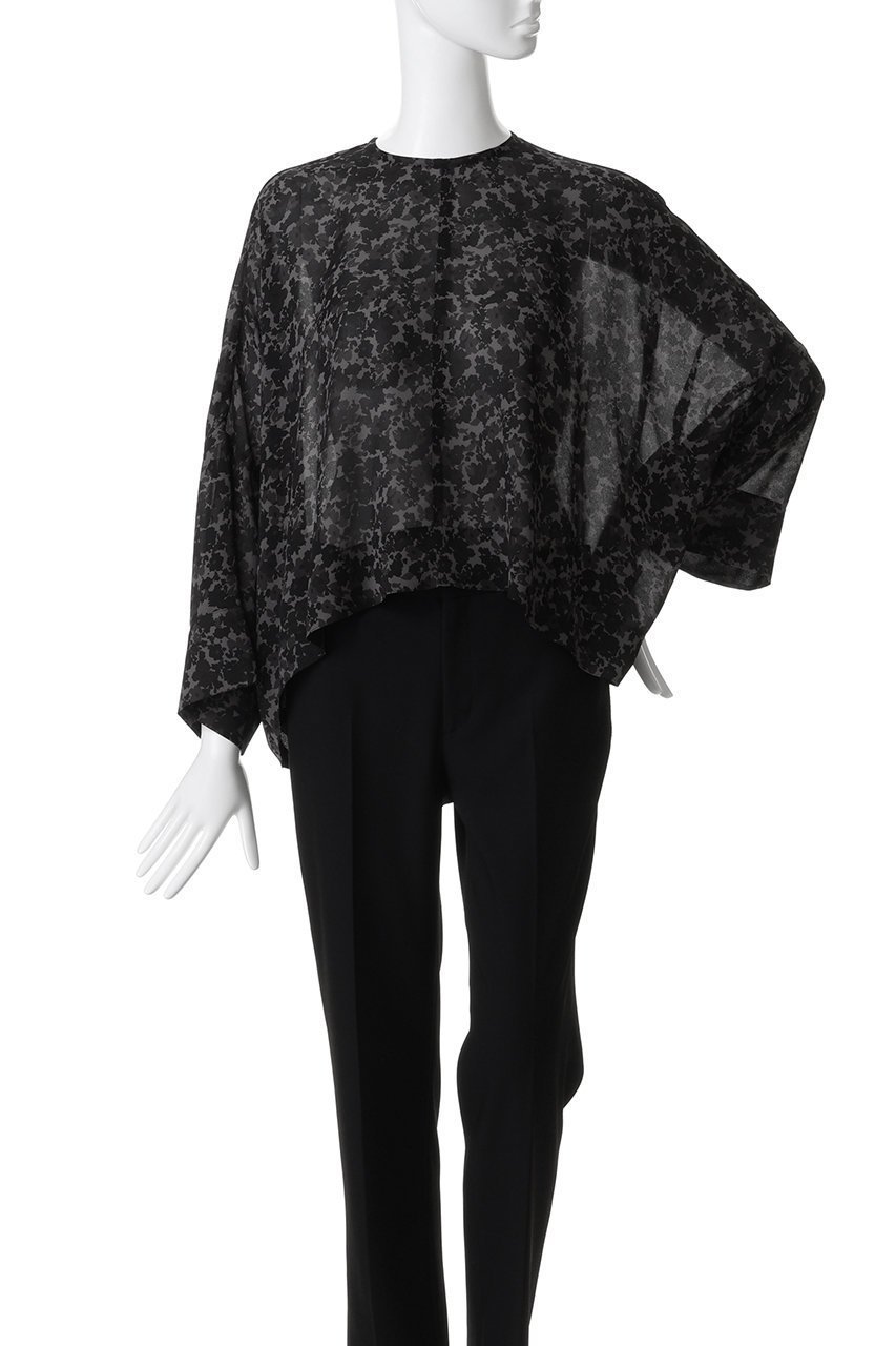 【ミズイロ インド/mizuiro ind】のflower print wide P/O プルオーバー 人気、トレンドファッション・服の通販 founy(ファニー) 　ファッション　Fashion　レディースファッション　Fashion for Women　トップス・カットソー　Cut & Sew Tops　シャツ・ブラウス・オフィスカジュアル　Elegant Blouses & Button-Ups　カジュアルプルオーバー・ニットトップス　Pullovers & Knit Tops / Casual Pullovers　エアリー　Airy Texture　スリーブ　Sleeve, Long Sleeve / Short Sleeve　プリント　Print, Printed Pattern　ロング　Long, Long-Length　ワイド　Wide, Wide Fit　エレガント 上品　Elegant　定番　Standard, Basic Item　新作・新入荷　New Arrivals / New In　無地　Plain, Solid Color　other-2|ID: prp329100004769258 ipo3291000000034543995