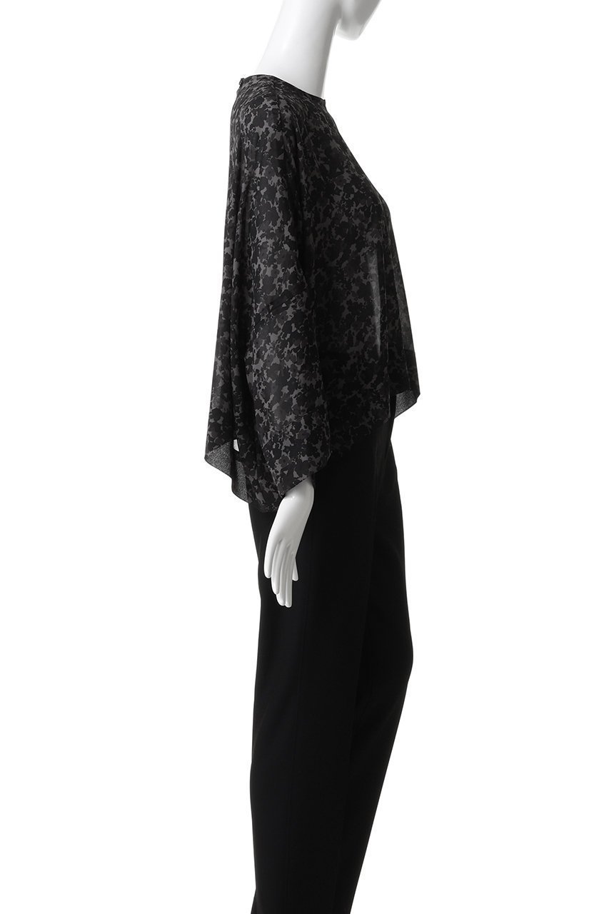 【ミズイロ インド/mizuiro ind】のflower print wide P/O プルオーバー 人気、トレンドファッション・服の通販 founy(ファニー) 　ファッション　Fashion　レディースファッション　Fashion for Women　トップス・カットソー　Cut & Sew Tops　シャツ・ブラウス・オフィスカジュアル　Elegant Blouses & Button-Ups　カジュアルプルオーバー・ニットトップス　Pullovers & Knit Tops / Casual Pullovers　エアリー　Airy Texture　スリーブ　Sleeve, Long Sleeve / Short Sleeve　プリント　Print, Printed Pattern　ロング　Long, Long-Length　ワイド　Wide, Wide Fit　エレガント 上品　Elegant　定番　Standard, Basic Item　新作・新入荷　New Arrivals / New In　無地　Plain, Solid Color　other-3|ID: prp329100004769258 ipo3291000000034543997