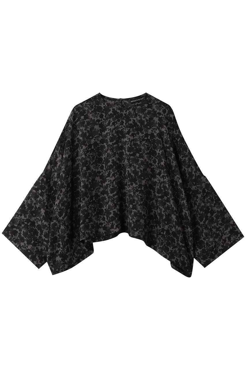 【ミズイロ インド/mizuiro ind】のフラワープリントワイドプルオーバー インテリア・キッズ・メンズ・レディースファッション・服の通販 founy(ファニー) 　ファッション　Fashion　レディースファッション　Fashion for Women　トップス・カットソー　Cut & Sew Tops　シャツ・ブラウス・オフィスカジュアル　Elegant Blouses & Button-Ups　カジュアルプルオーバー・ニットトップス　Pullovers & Knit Tops / Casual Pullovers　花柄・フラワープリント・モチーフ　Floral Prints & Motifs / Flower Pattern Tops　エアリー　Airy Texture　スリーブ　Sleeve, Long Sleeve / Short Sleeve　プリント　Print, Printed Pattern　ロング　Long, Long-Length　ワイド　Wide, Wide Fit　エレガント 上品　Elegant　定番　Standard, Basic Item　無地　Plain, Solid Color　black|ID: prp329100004769258 ipo3291000000035772075