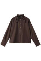 【ミズイロ インド/mizuiro ind】のribbon tie shirt シャツ brown|ID: prp329100004769259 ipo3291000000034544006
