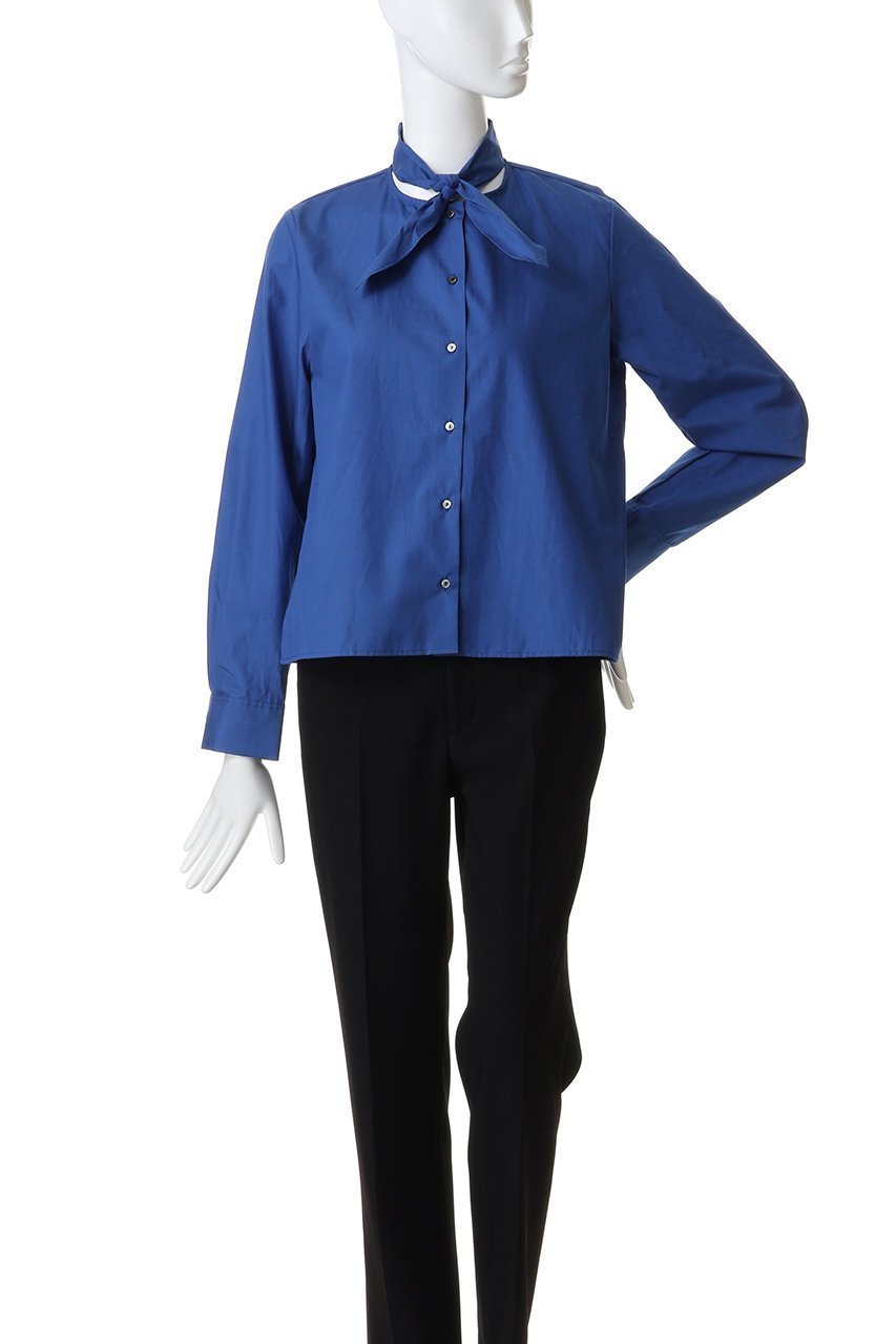 【ミズイロ インド/mizuiro ind】のribbon tie shirt シャツ 人気、トレンドファッション・服の通販 founy(ファニー) 　ファッション　Fashion　レディースファッション　Fashion for Women　トップス・カットソー　Cut & Sew Tops　シャツ・ブラウス・オフィスカジュアル　Elegant Blouses & Button-Ups　ショート　Short, Short Length　シンプル　Simple, Minimal　スリーブ　Sleeve, Long Sleeve / Short Sleeve　トレンド　Trend, Trending Now　フレア　Flare, Flared　ボトム　Bottoms, Lower Wear　リボン　Ribbon, Bow　ロング　Long, Long-Length　ワイド　Wide, Wide Fit　エレガント 上品　Elegant　新作・新入荷　New Arrivals / New In　other-2|ID: prp329100004769259 ipo3291000000034544010